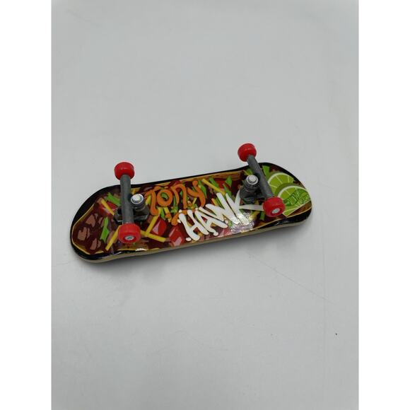 Hot Wheels Tony Hawk Finger Skateboard with Red Wheels, Taco, & Lime Belly - Picture 7 of 7